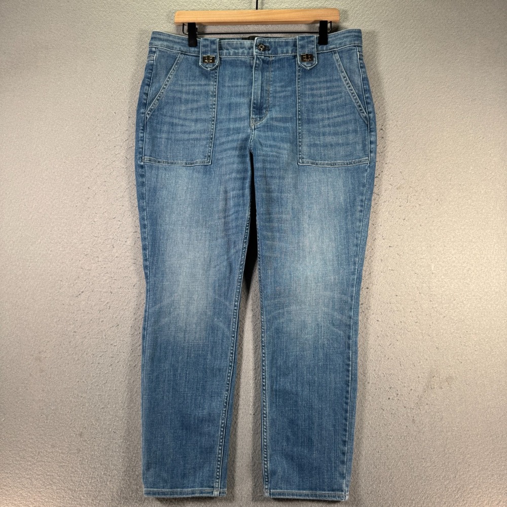 White House Black Market Light Blue High Rise Jeans